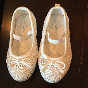 Carters Sz 7 toddler girl dress shoes